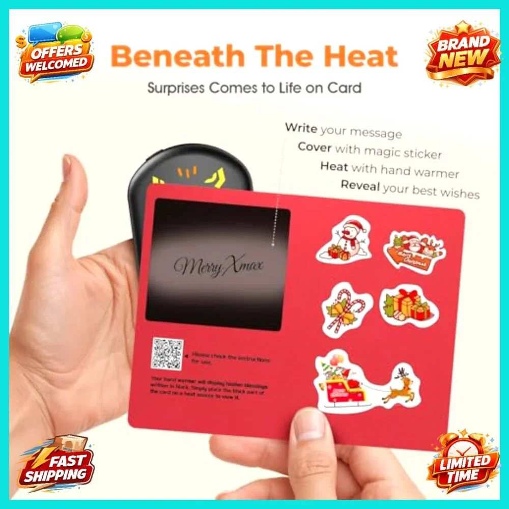 Rechargeable Hand Warmers 4 Pack, 20-Hour Heating, 3 Temp Settings, Portable - Picture 4 of 7